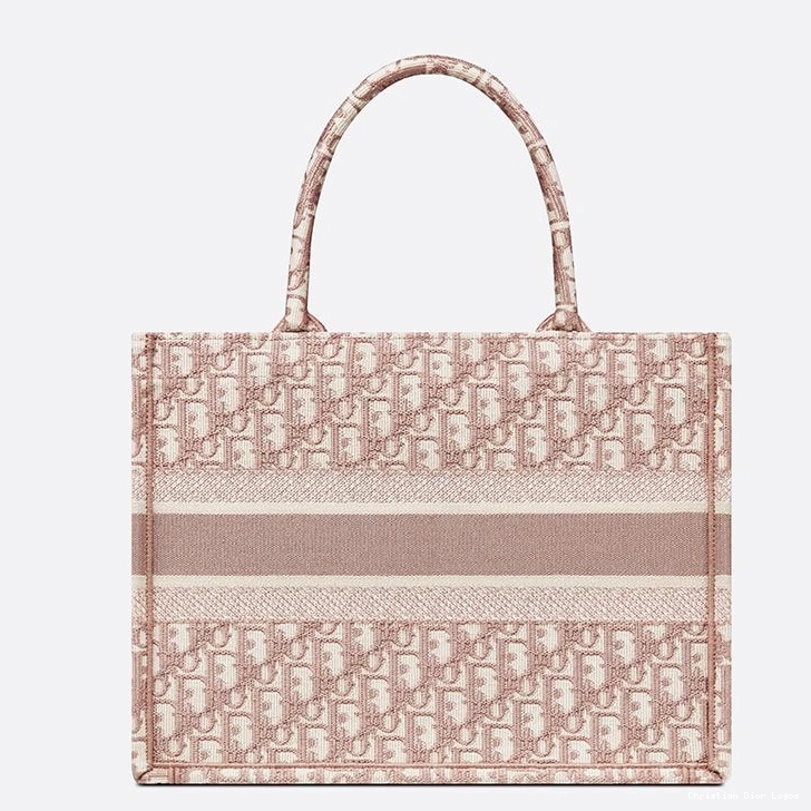Cheap Dior Oblique Tote Pink Canvas Book Motif 0816 Luxury